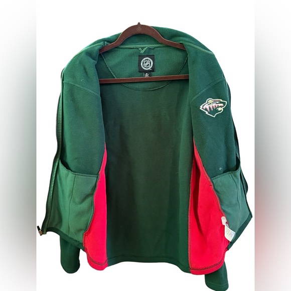 Minnesota Wild Zip Front Jacket M EUC - Picture 5 of 12